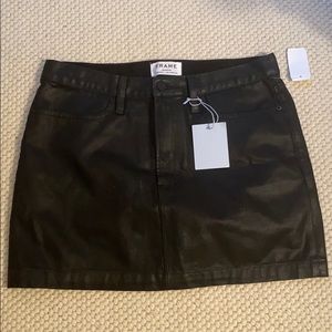 NWT Frame Coated Mini Skirt 29